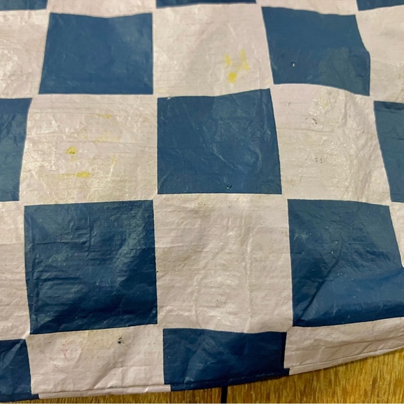 ALOHA Collection Checkered Pouch with Neon Trim; New But Has Flaws From Storage - Picture 9 of 13